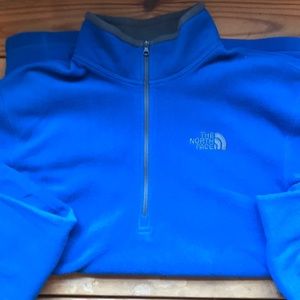 Blue North Face Fleece Zip Up